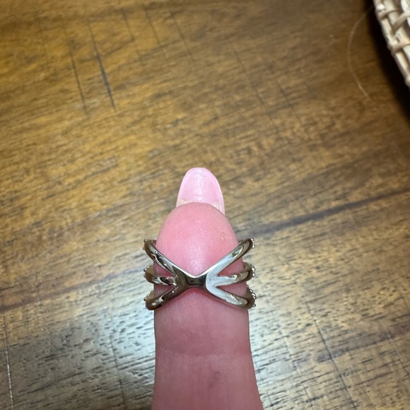 Diamonique Sterling Silver Pave Rolling Ring SZ 5 . New in box . - Picture 6 of 6